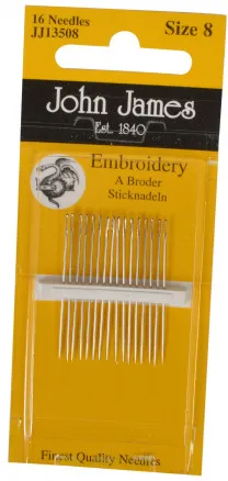 John James Sticknadeln Größe 8 - 16 Stück