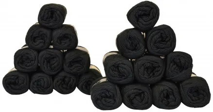 Mayflower Cotton 8/4 Garnpakke Unicolor 1443 Schwarz - 20 Stk - Mayflower Cotton 8/4 Garnpakke Unicolor 1443 Schwarz - 20 Stk