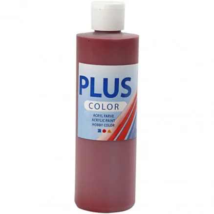 Plus Color Bastelfarbe, gl. rot, 250 ml/1 Fl.