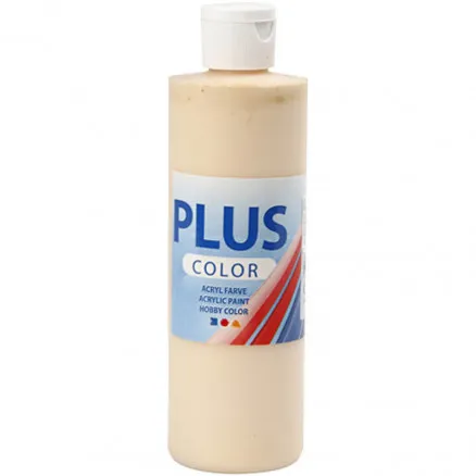 Plus Color Bastelfarbe, helles Puder, 250 ml/1 Fl.