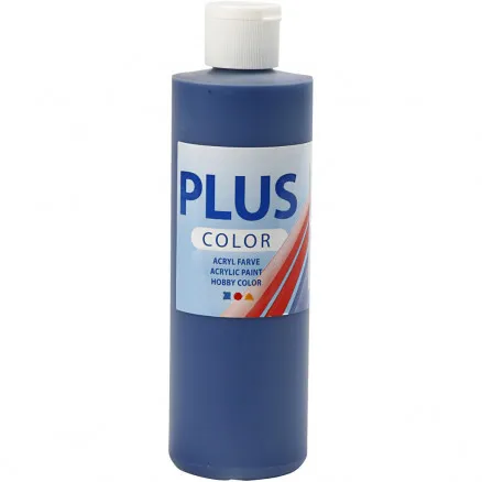 Plus Color Bastelfarbe, marineblau, 250 ml/1 Fl.