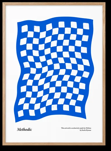 Peléton Methodic Blue 50x70 Poster